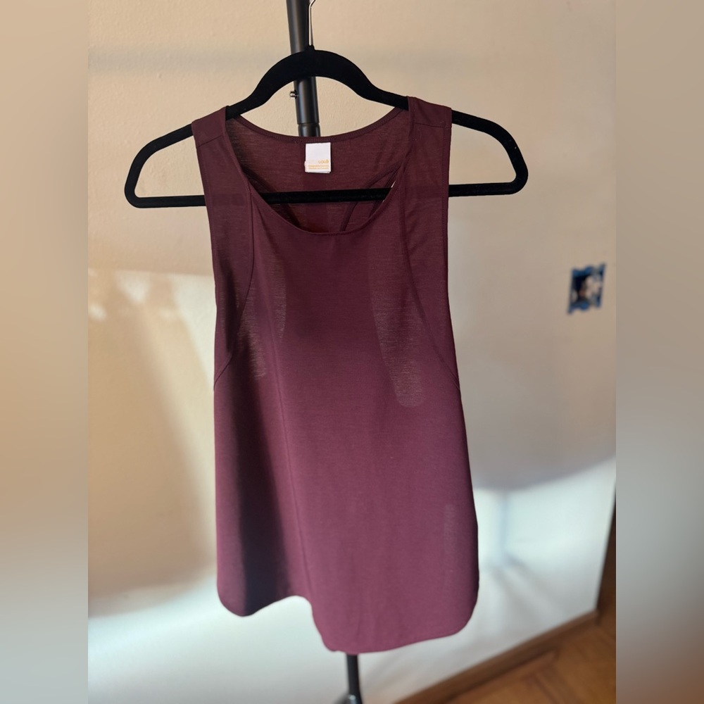 Women's Burgundy Workout Top